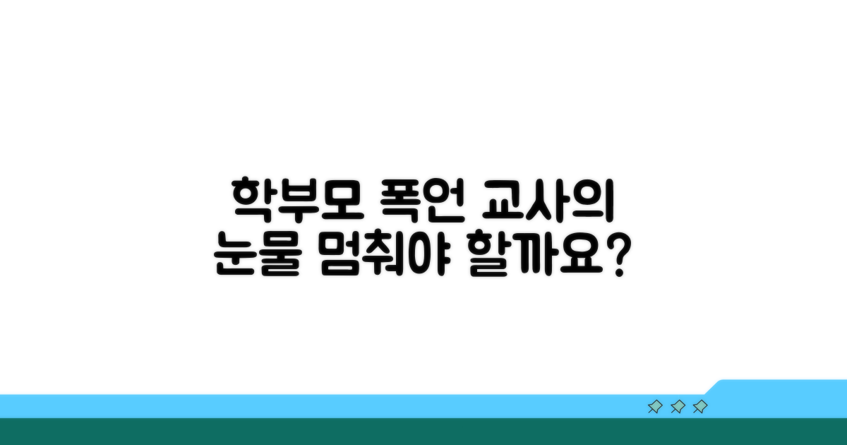 학부모 교사 폭언, 그 심각성은?