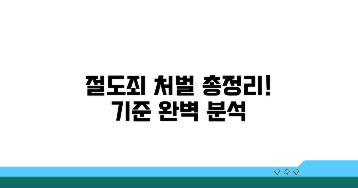 절도죄 처벌 기준 총정리
