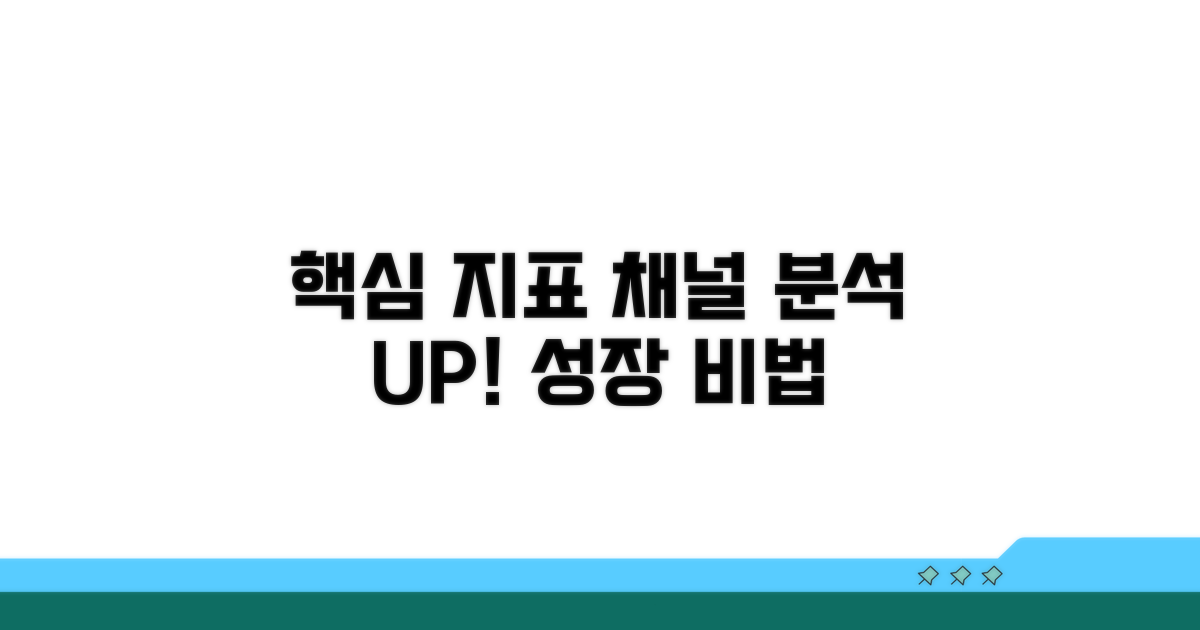 채널 분석 핵심 지표 파악