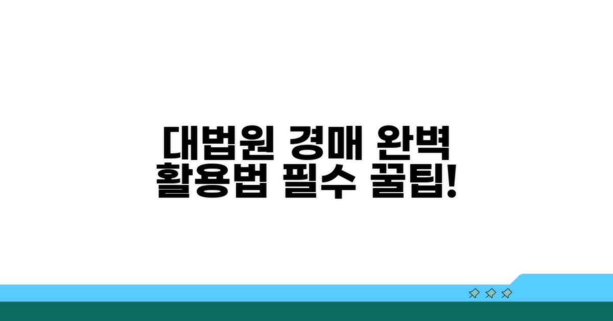 대법원경매 사이트 완벽 활용법
