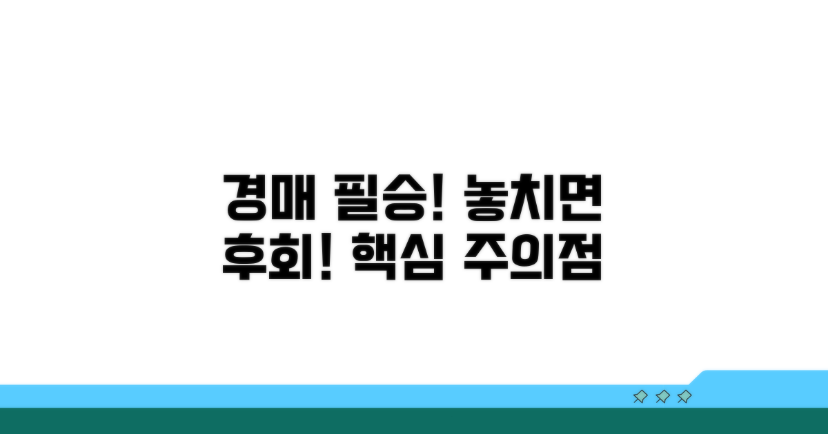 경매 시 꼭 알아야 할 주의점
