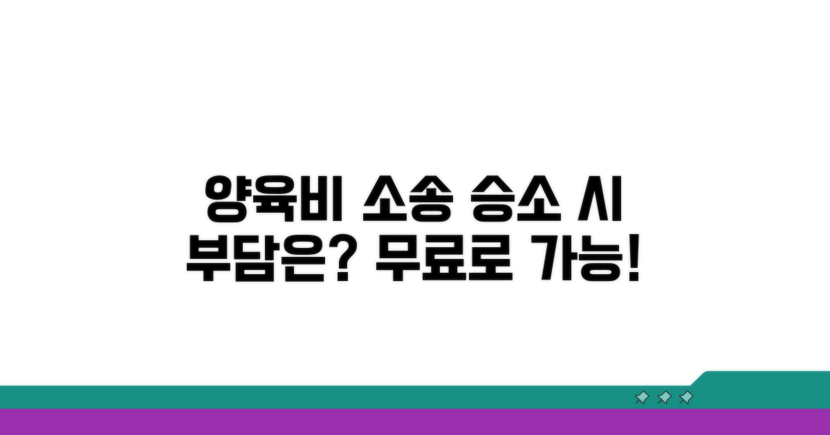 양육비 소송, 승소 시 비용 부담은?