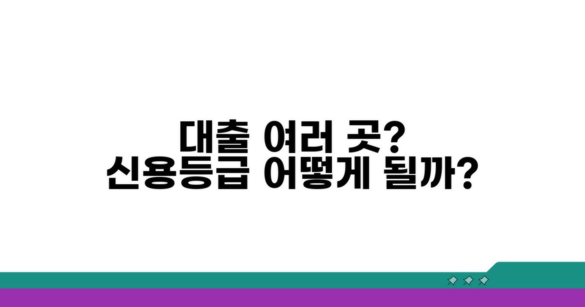 대출 여러 곳, 신용등급 영향?