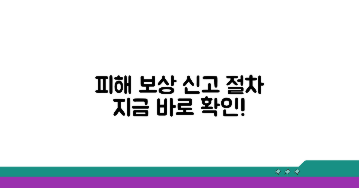 피해 보상 관련 신고 절차