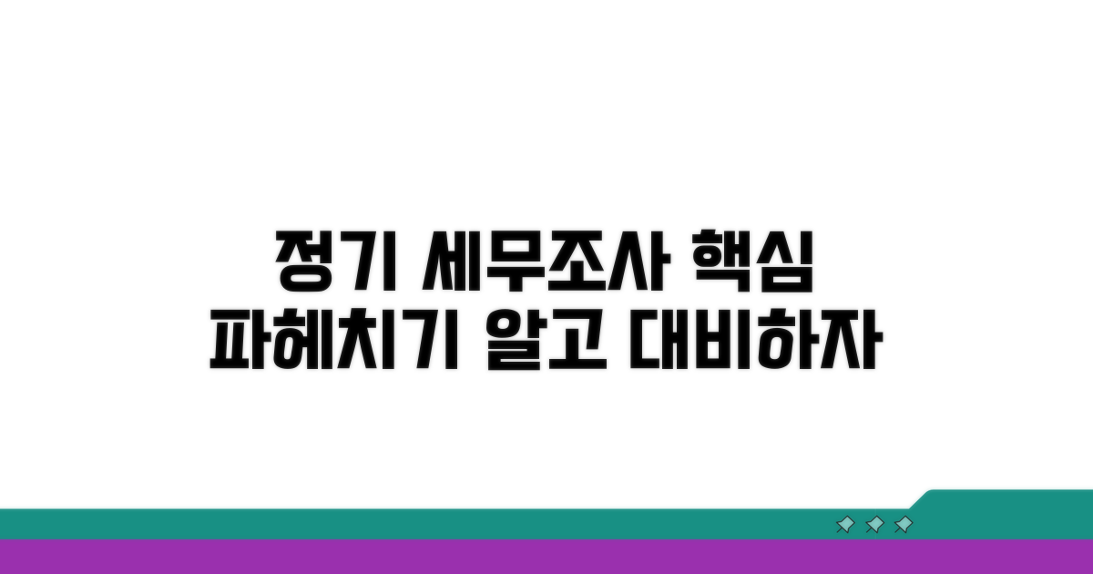 정기 세무조사 기본 이해