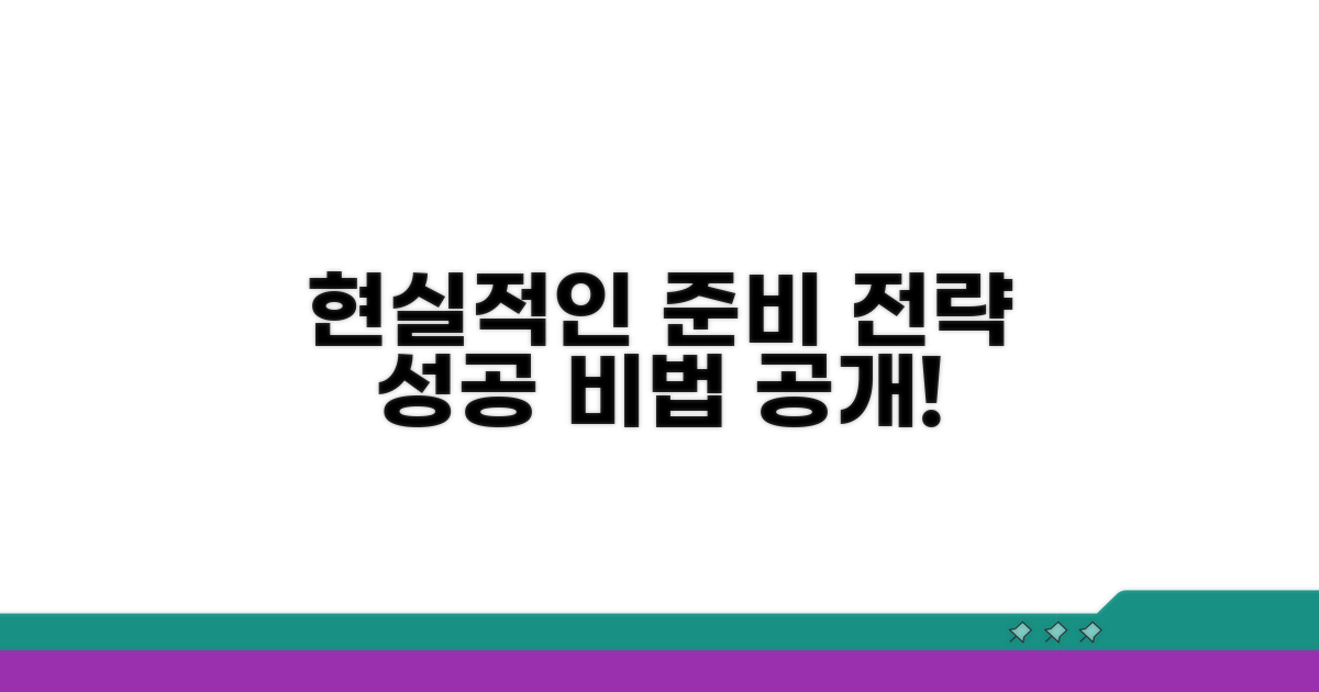 현실적인 준비 전략