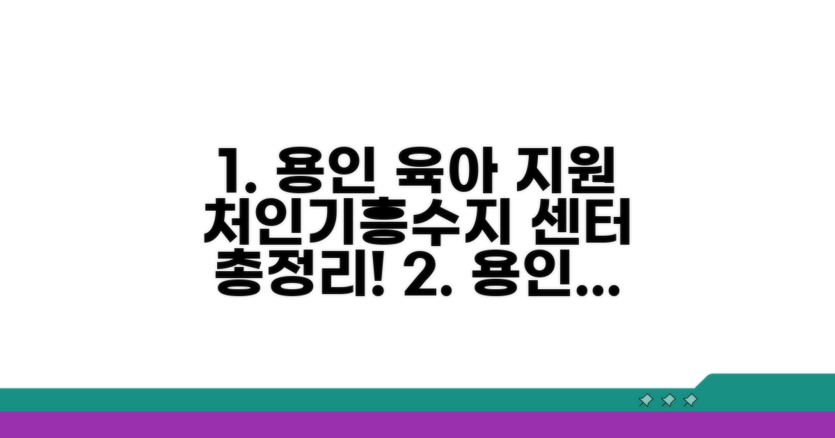 용인시 육아 지원: 처인구, 기흥구, 수지구 센터 정보 총정리
