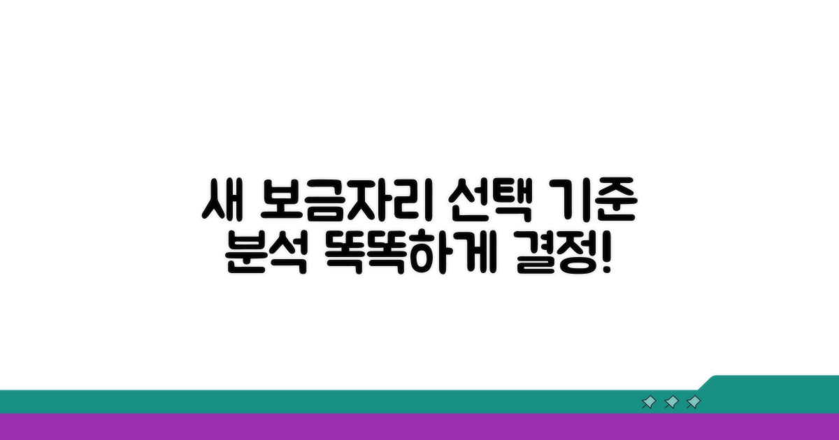새로운 보금자리 선택 기준과 분석