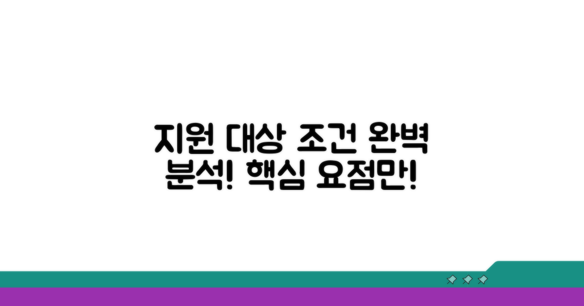 지원 대상과 신청 조건 완벽 분석