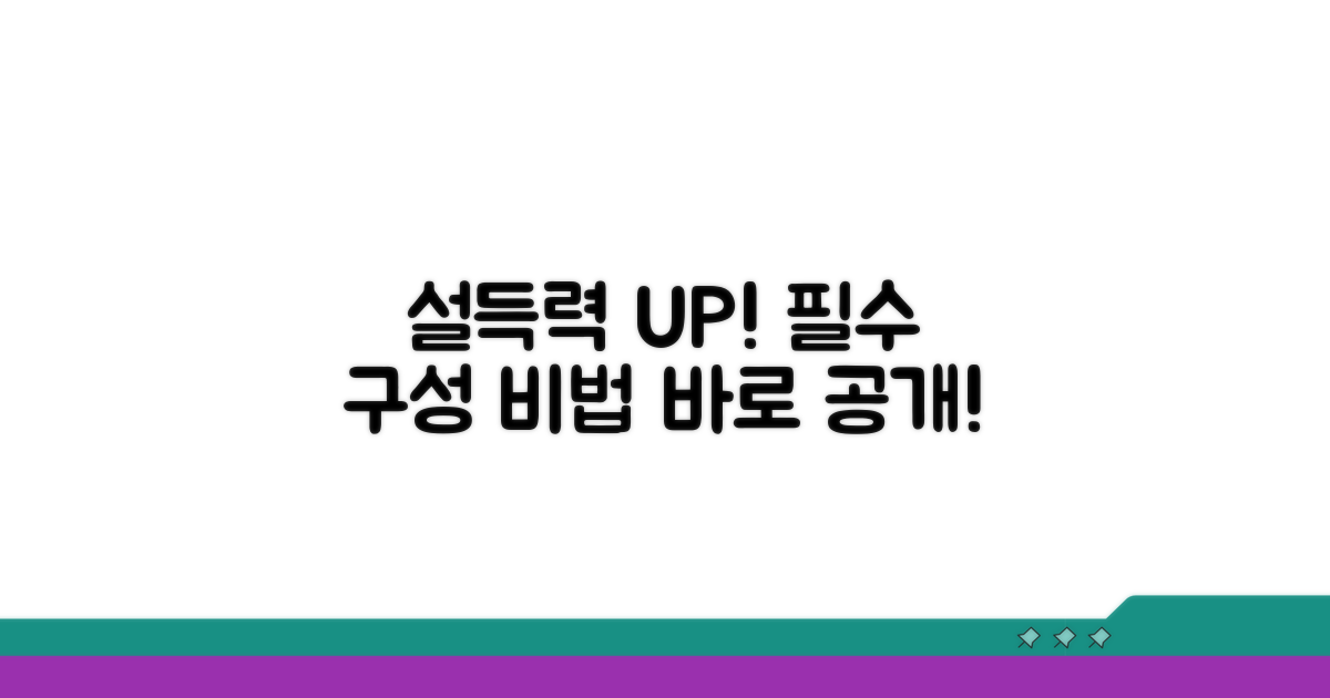 설득력 높이는 필수 구성