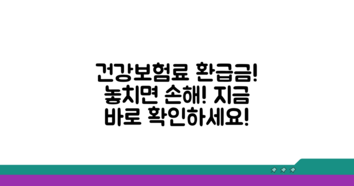 건강보험료 환급금, 확인부터 신청까지