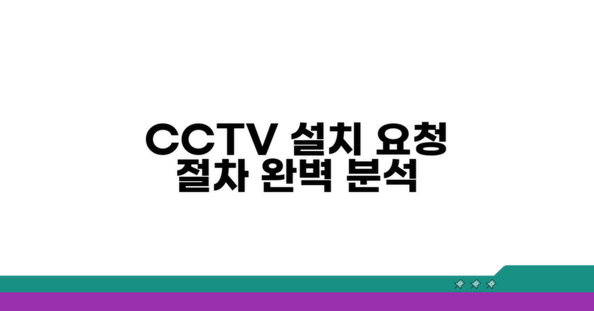 CCTV 설치 요청 절차 완벽 분석