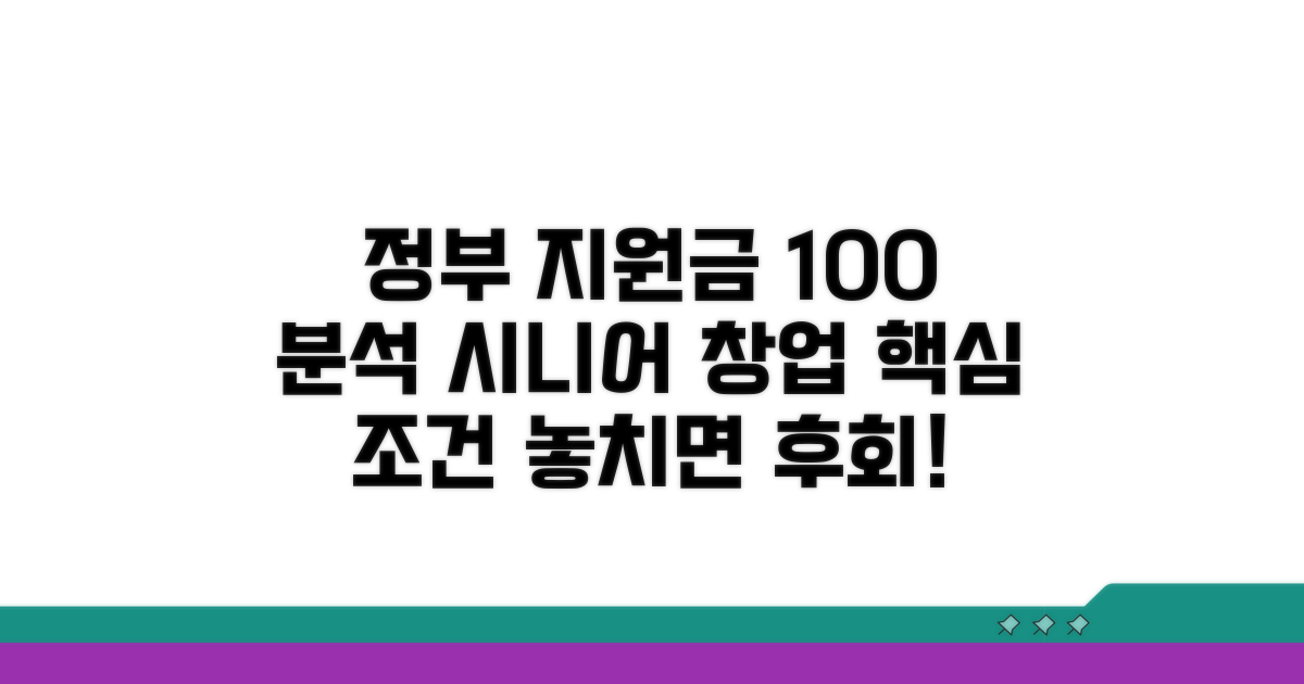 시니어 창업 정부 지원 조건 완벽 분석