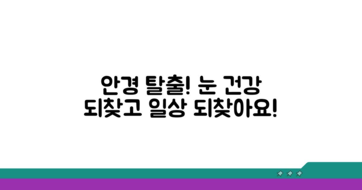 안경 없이 일상생활 되찾기
