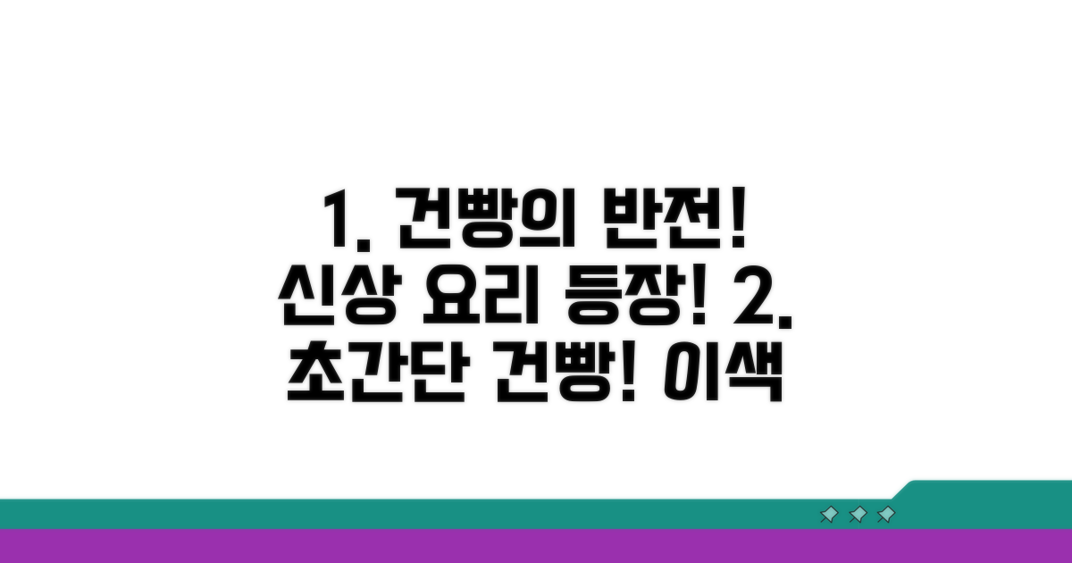 건빵으로 만드는 신상 요리