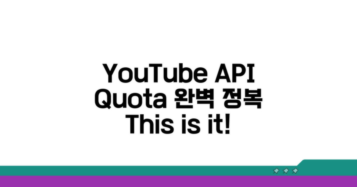 YouTube API 할당량, 이것만 알면 끝!