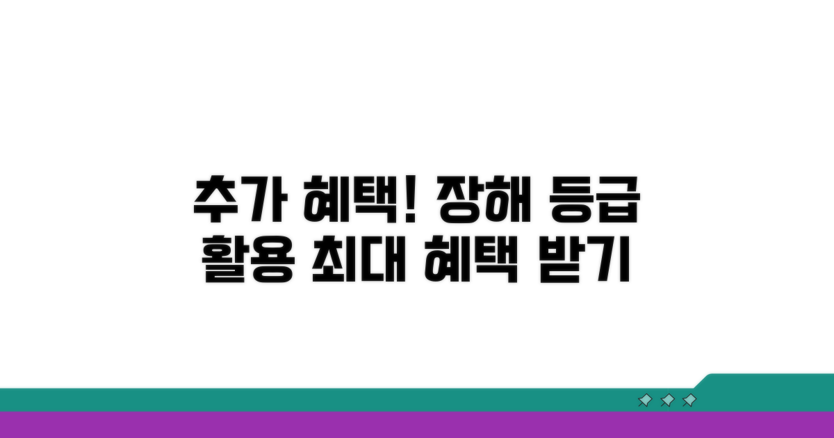 추가 혜택과 장해 등급 활용 팁