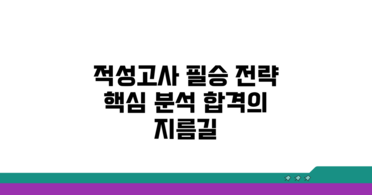 적성 고사 핵심 전략 완벽 분석
