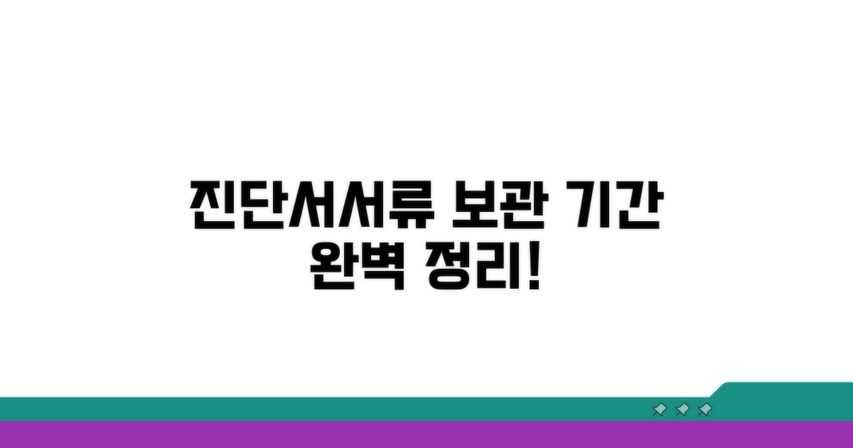 진단서, 서류별 보관 기간 완벽 정리