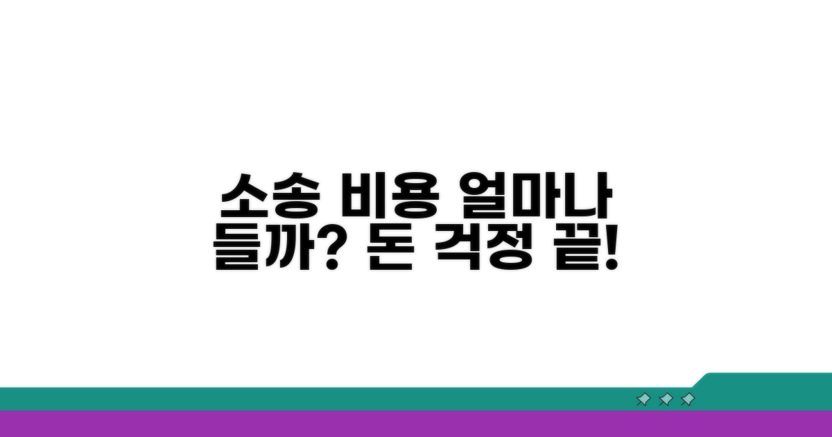 소송 비용, 얼마 들까요?