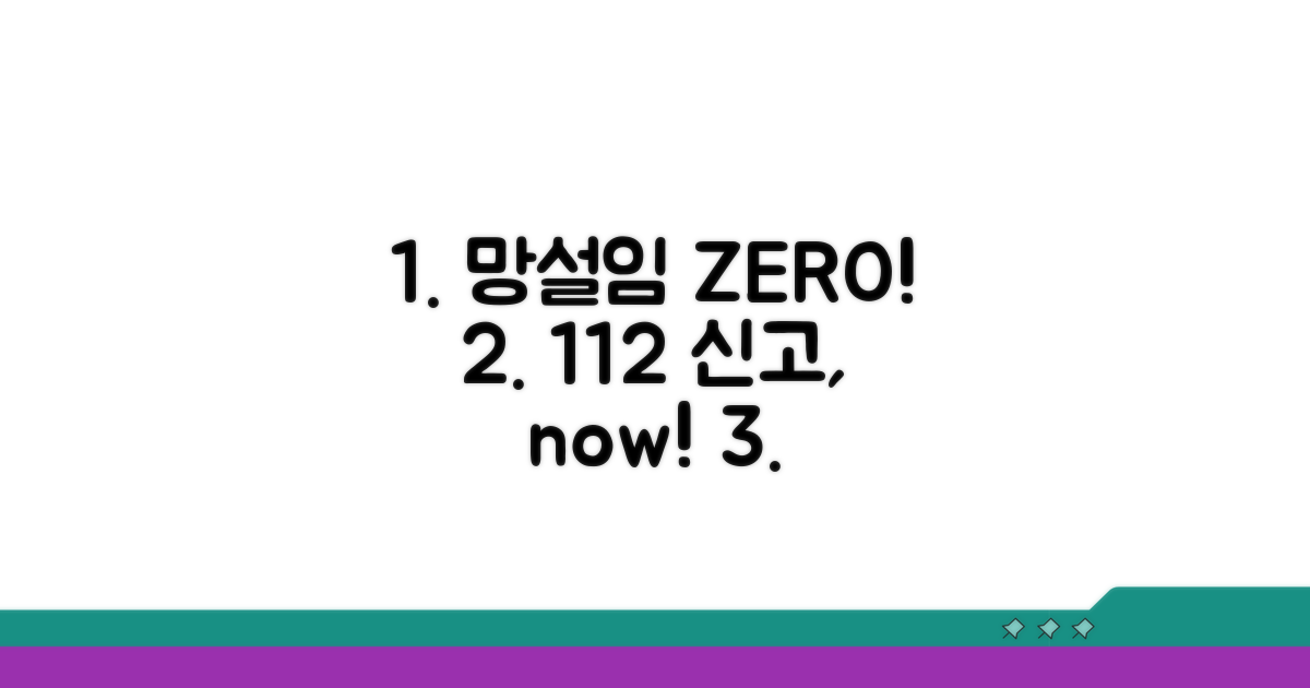 범죄 신고, 망설이지 말고 112에!