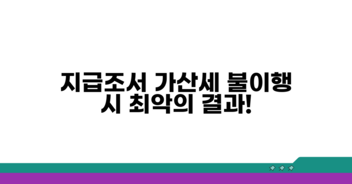 지급조서 가산세와 지연 처벌 안내