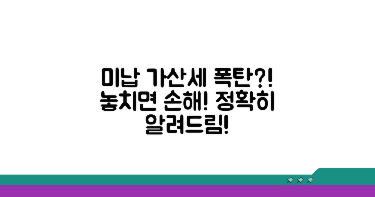 미제출 시 불이익과 가산세 상세 분석