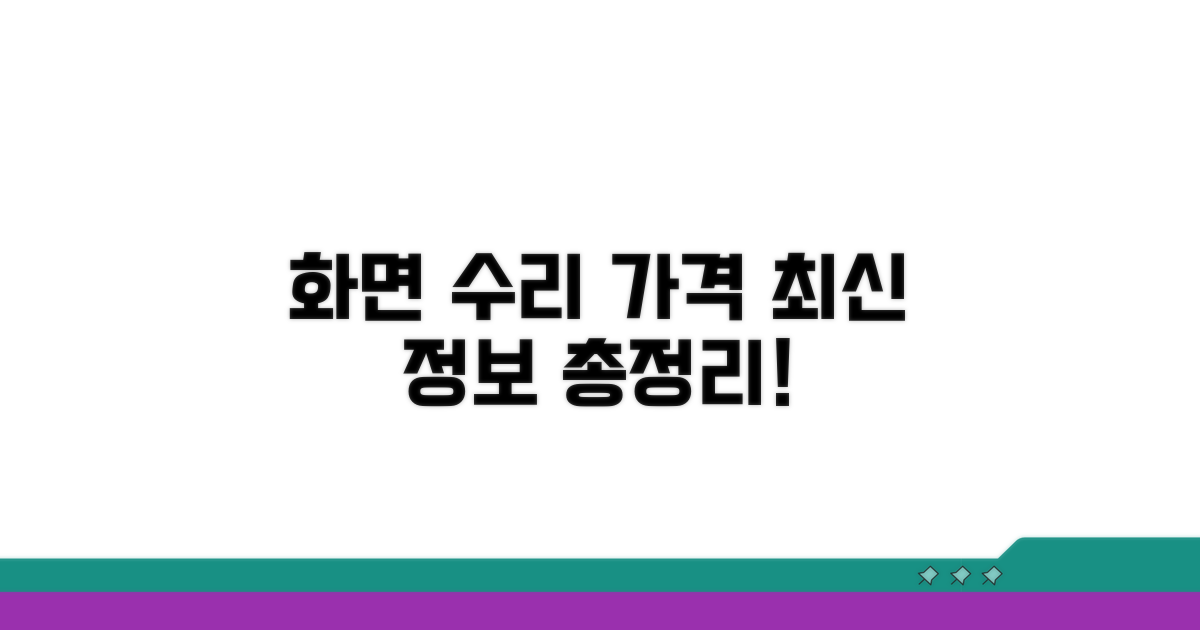 화면 수리 가격, 최신 정보 총정리