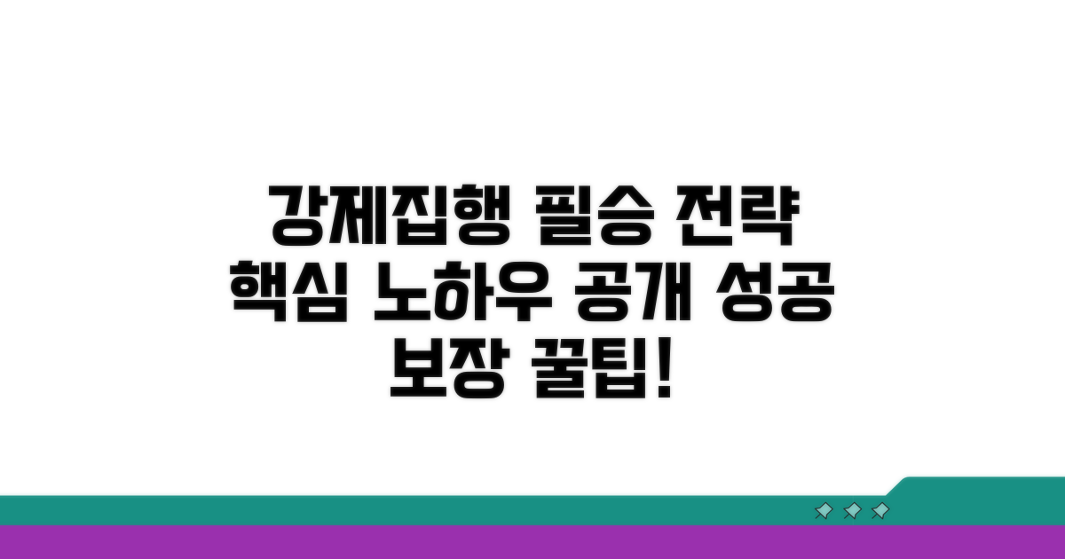 성공적인 강제집행을 위한 핵심 전략