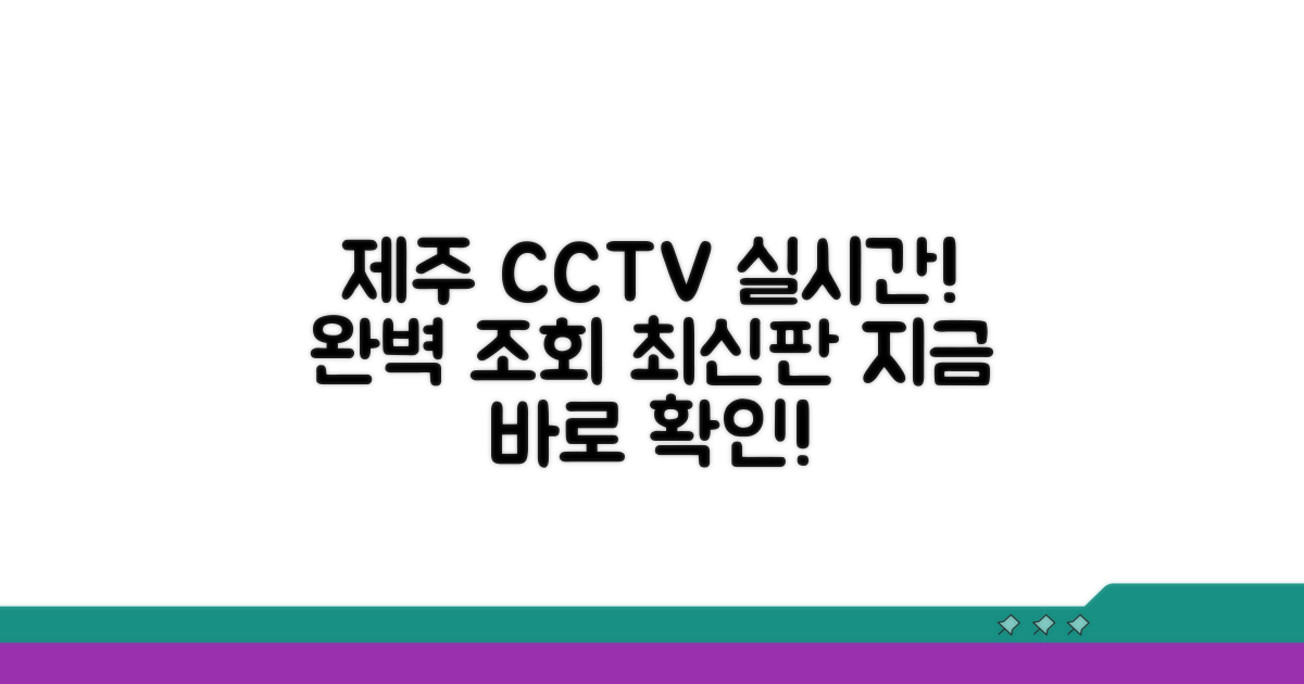제주 실시간 CCTV 완벽 조회법