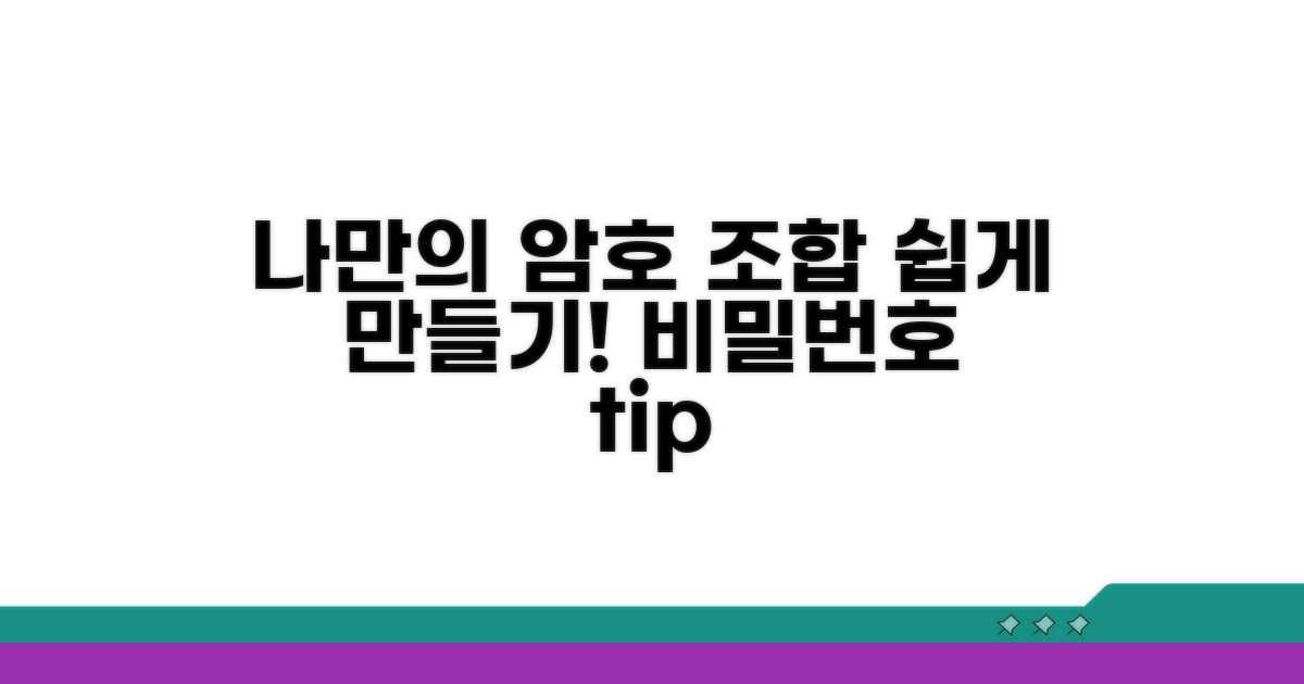 나만의 암호 조합 만드는 법