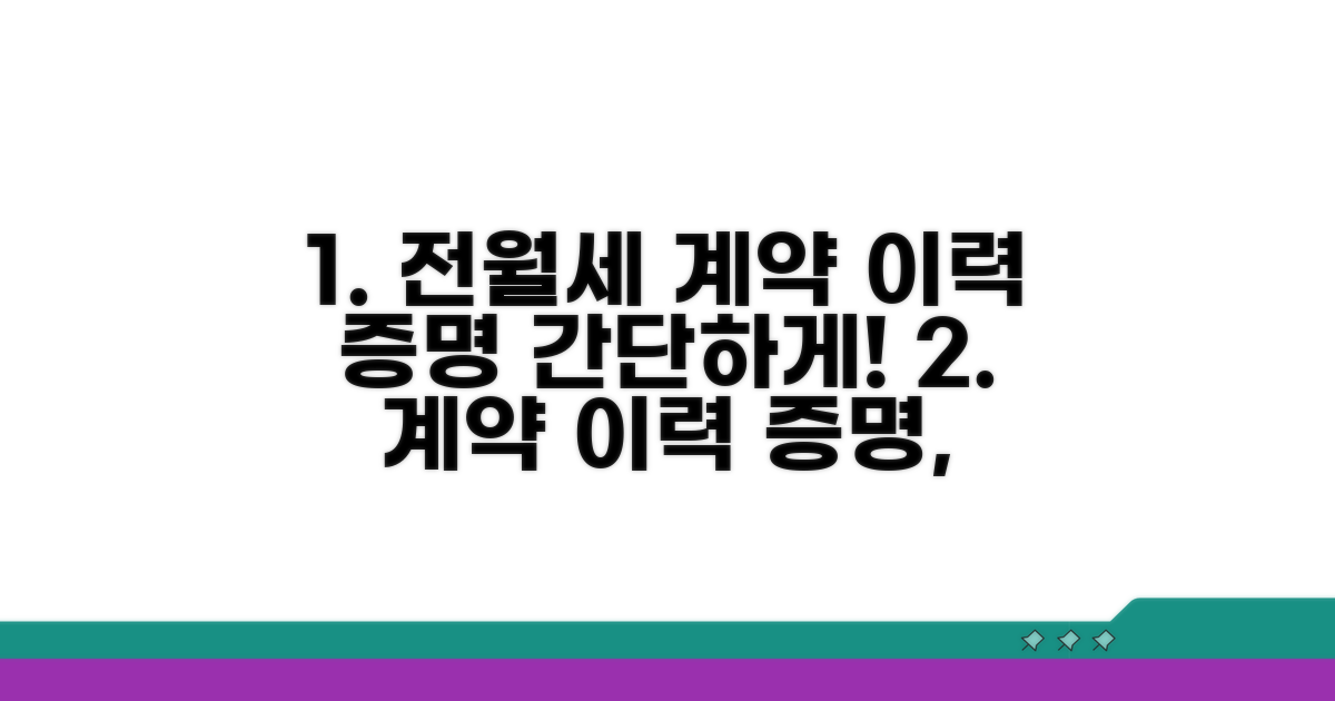 전월세 계약 이력 증명 방법