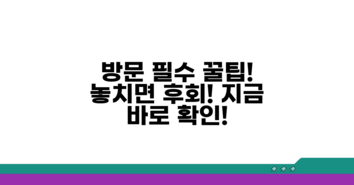 방문 전 꼭 알아야 할 팁