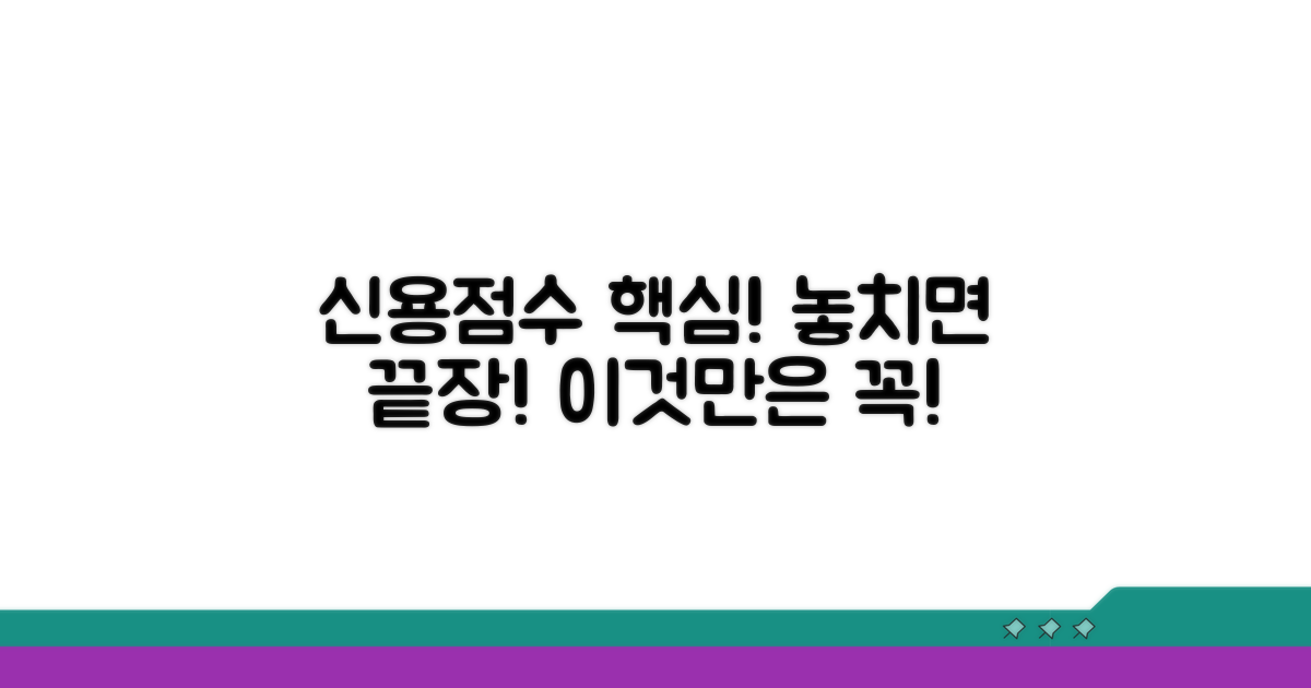 신용점수 관리, 이것만은 꼭 기억하세요