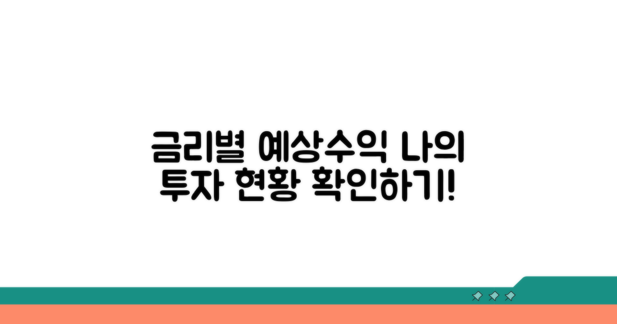 적용 금리별 예상 수익 확인