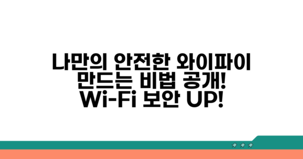 나만의 안전한 와이파이 만들기