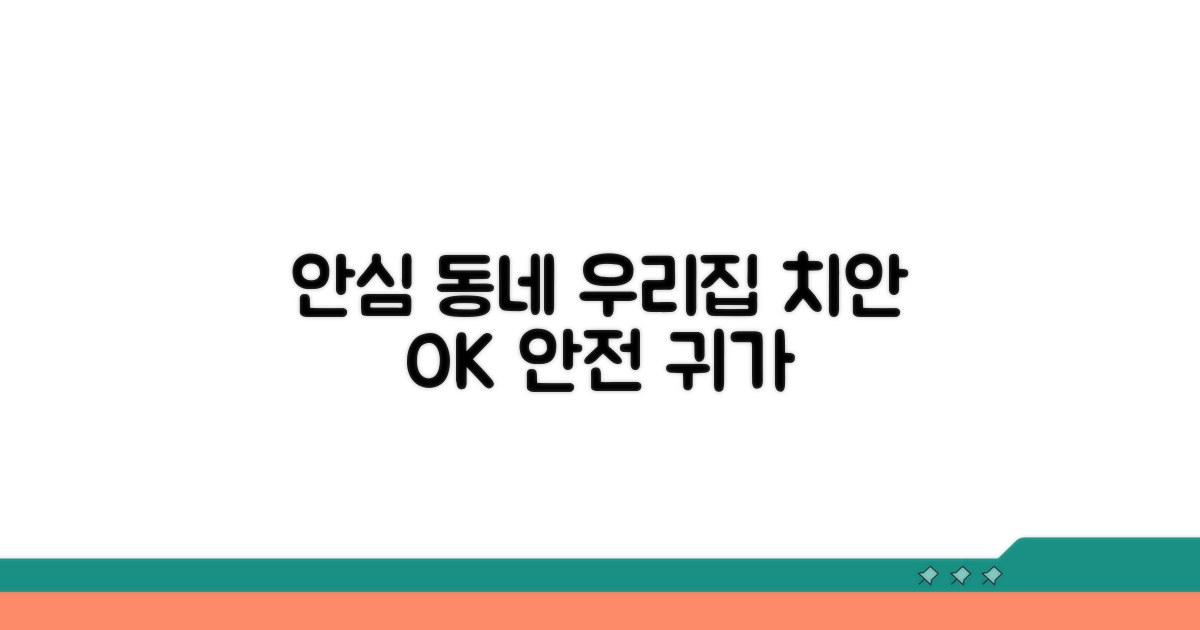 안심하고 지내는 우리 동네 치안