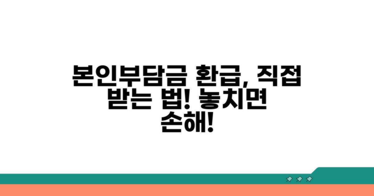 본인부담금 환급금, 직접 신청하기