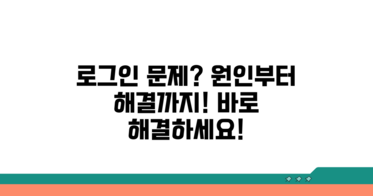 로그인 불가, 원인부터 해결까지