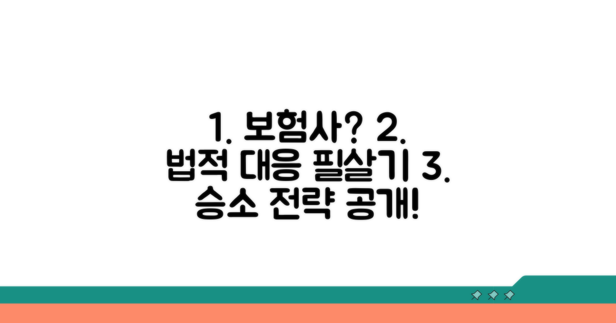 보험사 상대 법적 대응 전략