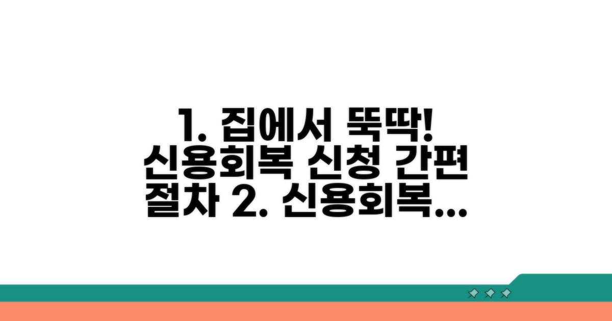집에서 신청하는 신용회복 절차