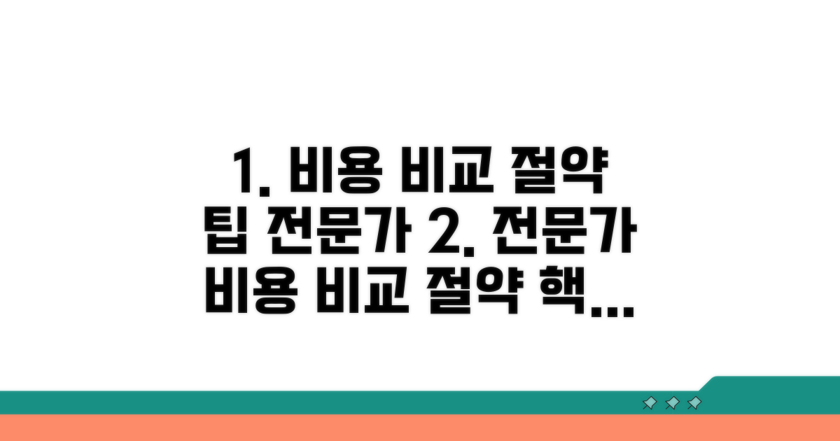 전문가 비용 비교와 절약 팁