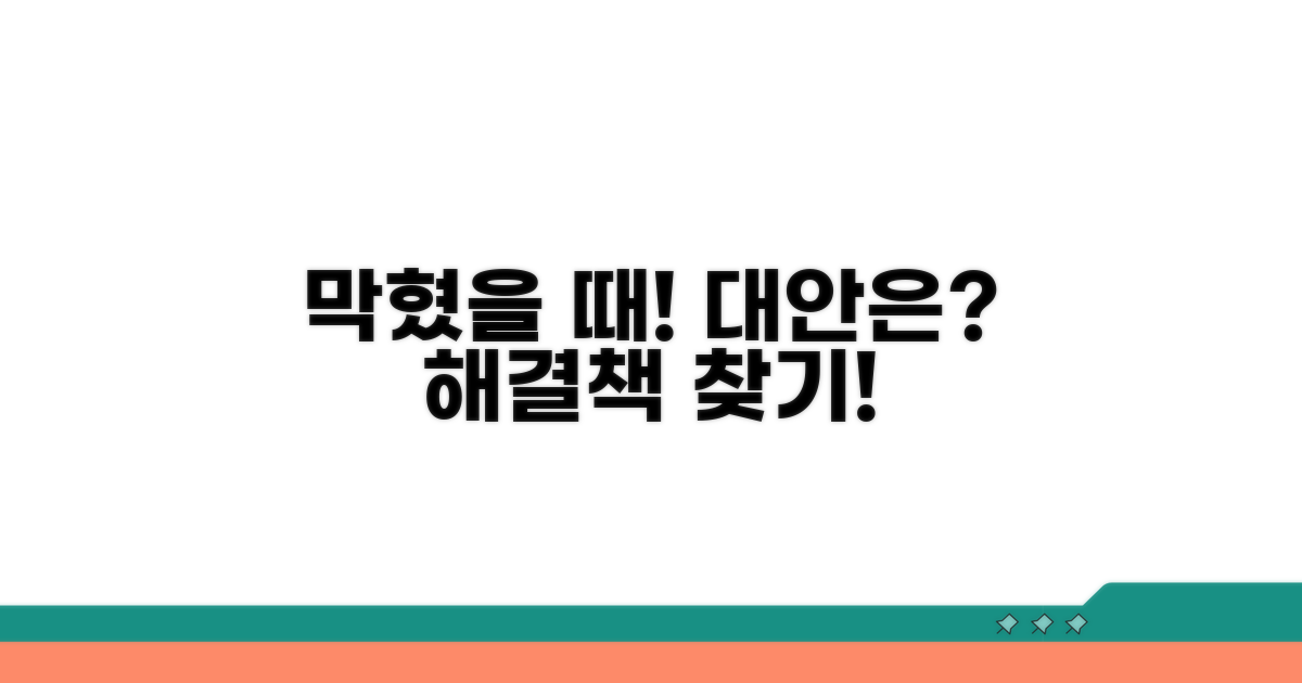 해결 안 될 때 시도할 대안은?