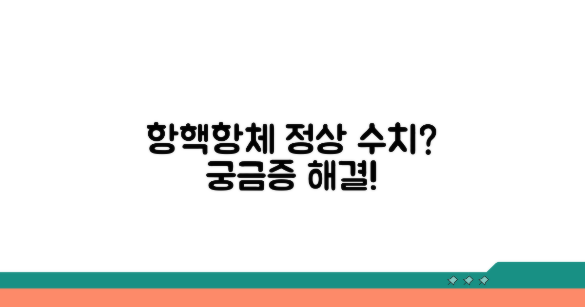 항핵항체 정상 수치, 정상 범위는?