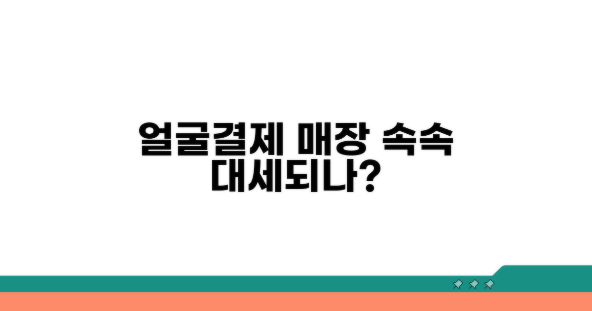 얼굴인식 결제 매장 급증 추세
