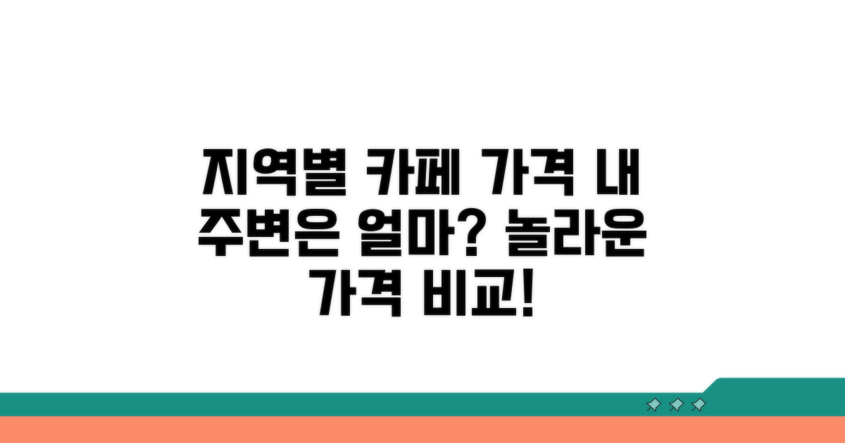 지역별 카페 음료 가격 비교