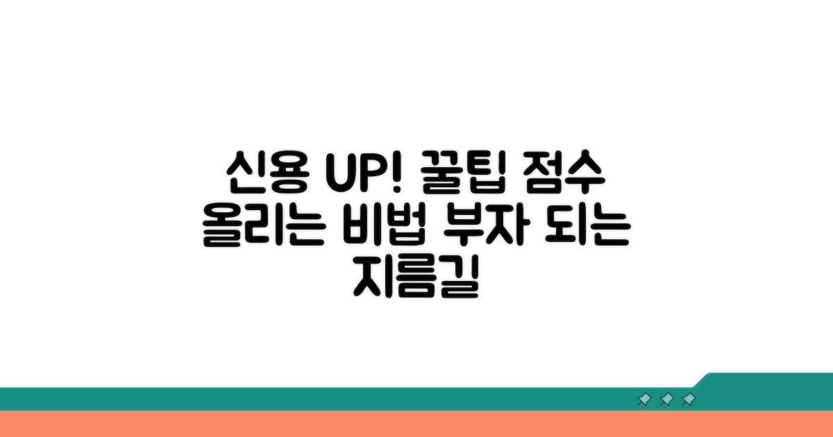 신용점수 올리는 꿀팁