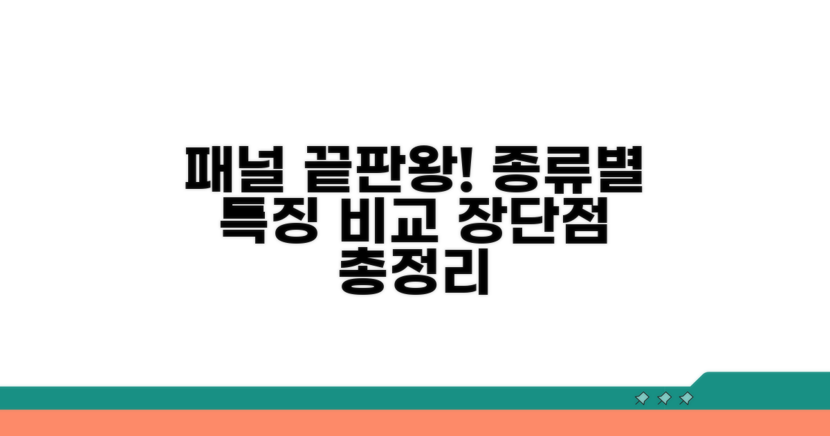 화면 패널 종류별 특징과 장단점 비교
