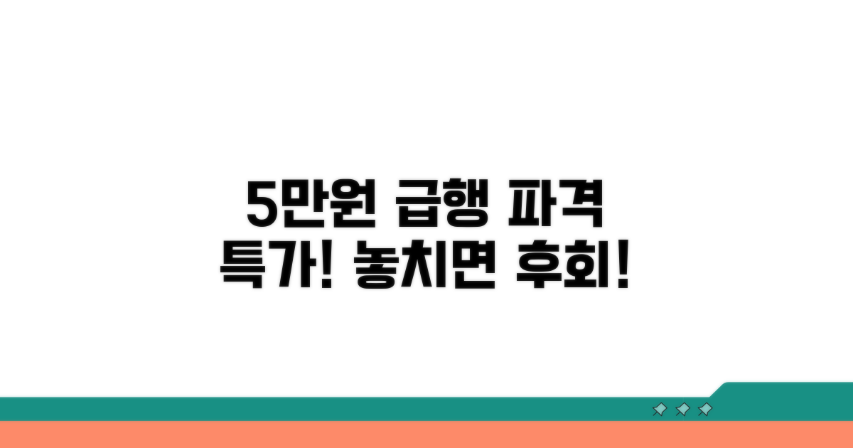 5만원 급행 요금
