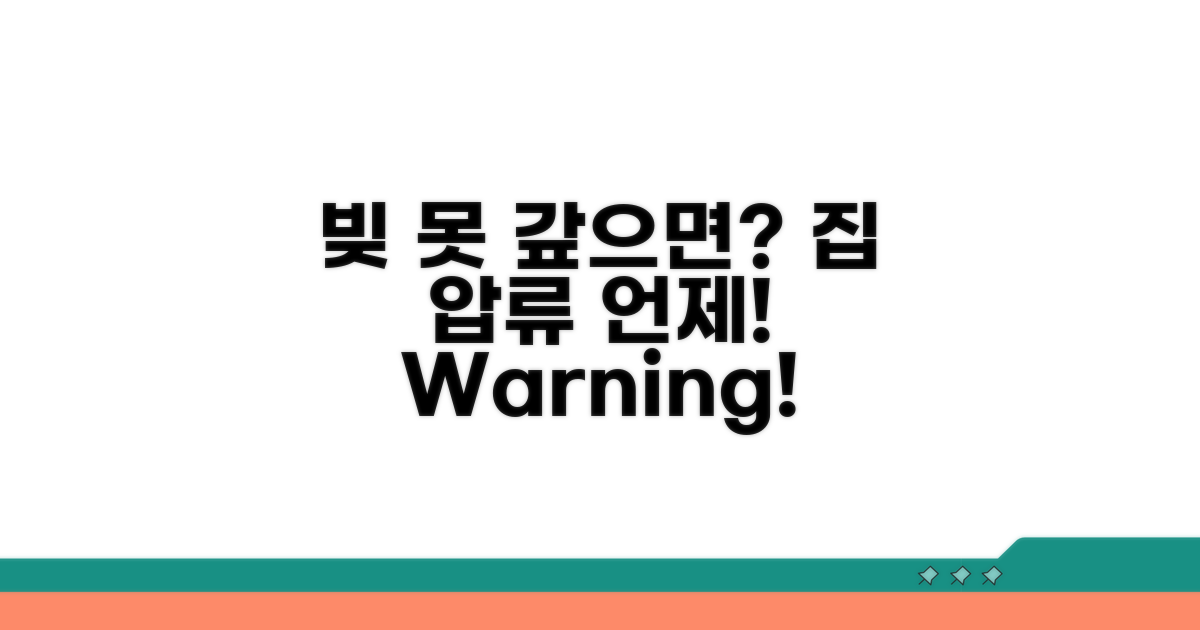 빚 못 갚으면 집 압류 언제